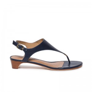 Sandalias de Salto Bernardo Goldy Demi Feminino Azul Marinho | IHK2987RS