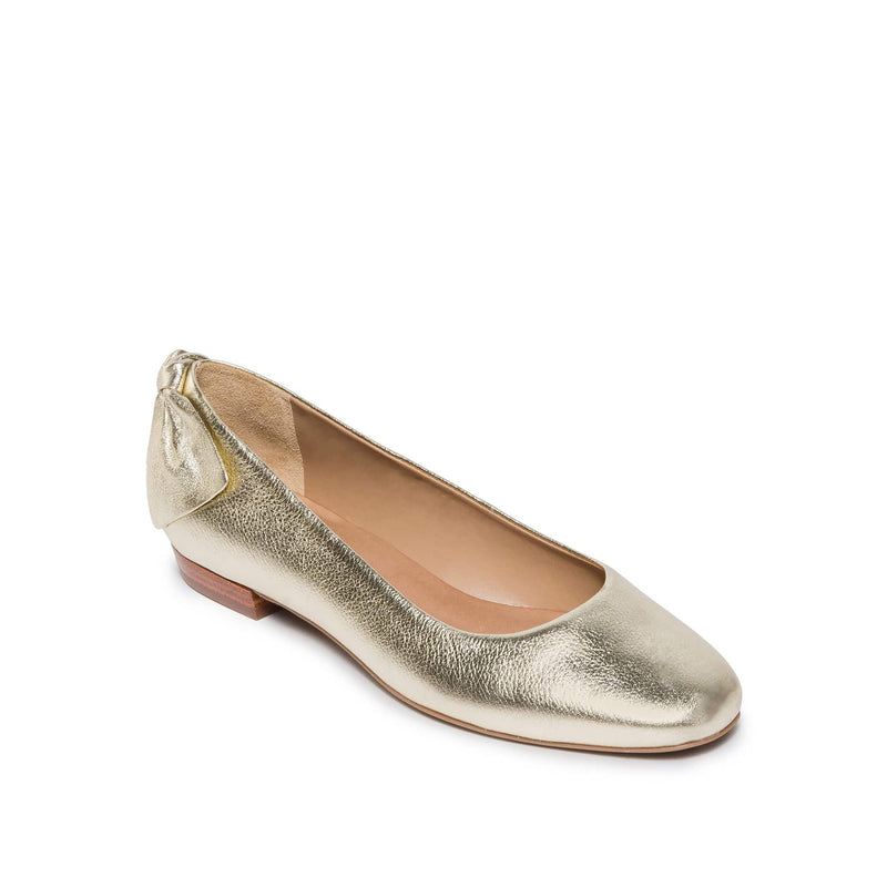 Bailarinas Bernardo Eloisa Bow Feminino Douradas | CXK1890QM