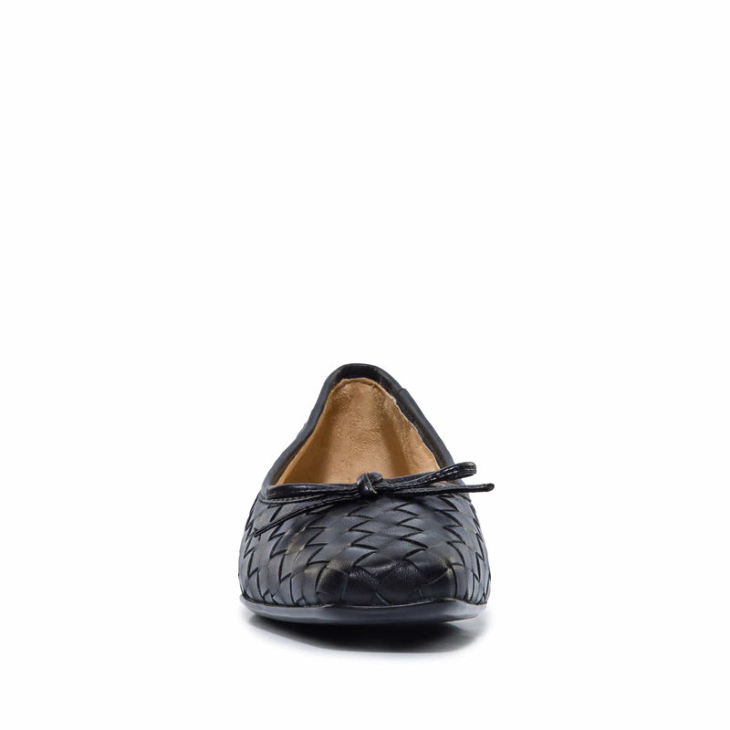 Bailarinas Bernardo Gwynn Woven Feminino Pretas | AWQ5869UG
