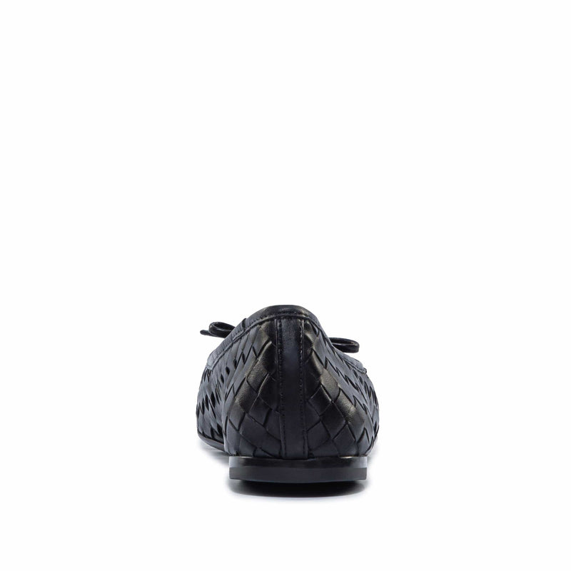 Bailarinas Bernardo Gwynn Woven Feminino Pretas | AWQ5869UG