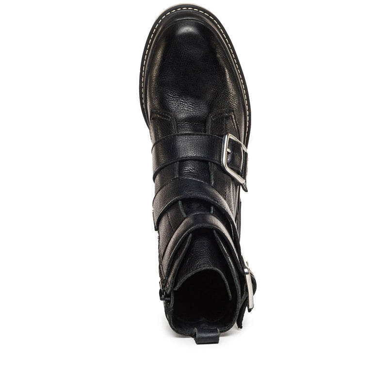 Botins Bernardo Durban Moto Feminino Pretas | THR4026NP