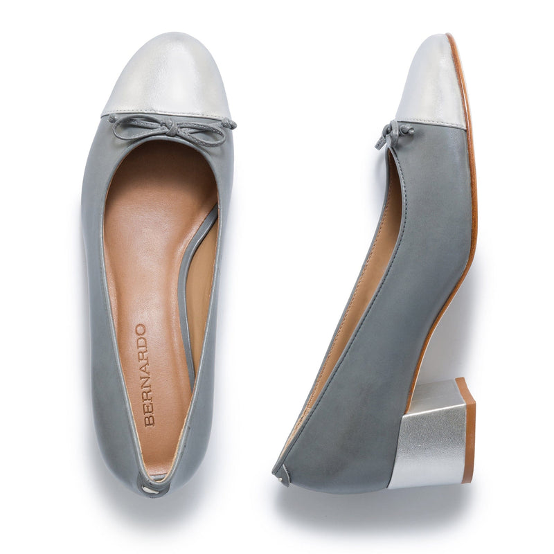 Saltos Bernardo Marisol Ballerina Feminino Cinzentas Prateadas | QKK7816ZQ