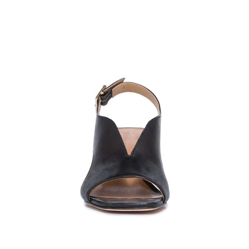 Sandalias de Salto Bernardo Bedford Mid Feminino Pretas | OIB722XE