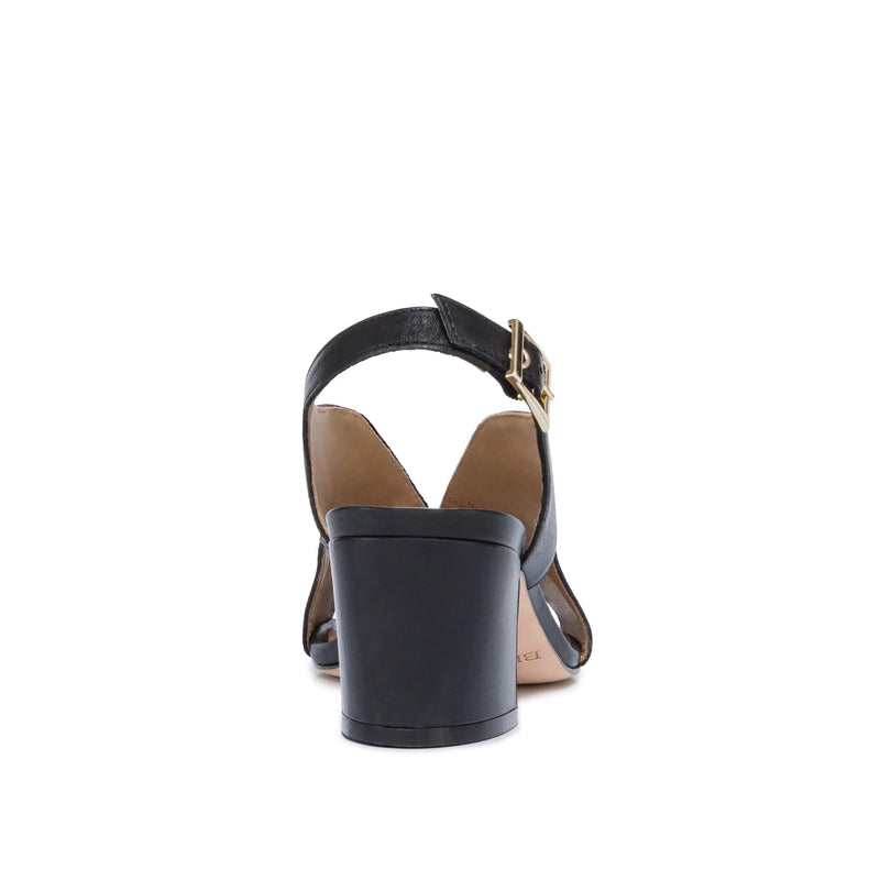 Sandalias de Salto Bernardo Bedford Mid Feminino Pretas | OIB722XE