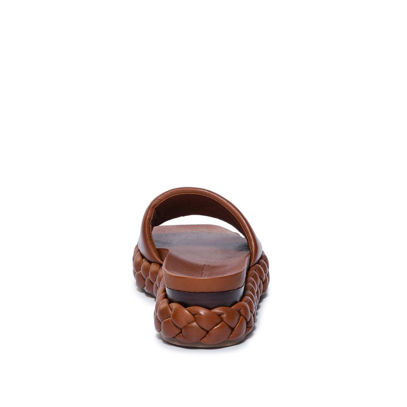 Sandálias Deslizantes Bernardo Charleston Braided Feminino Chocolate | QYH2553YT