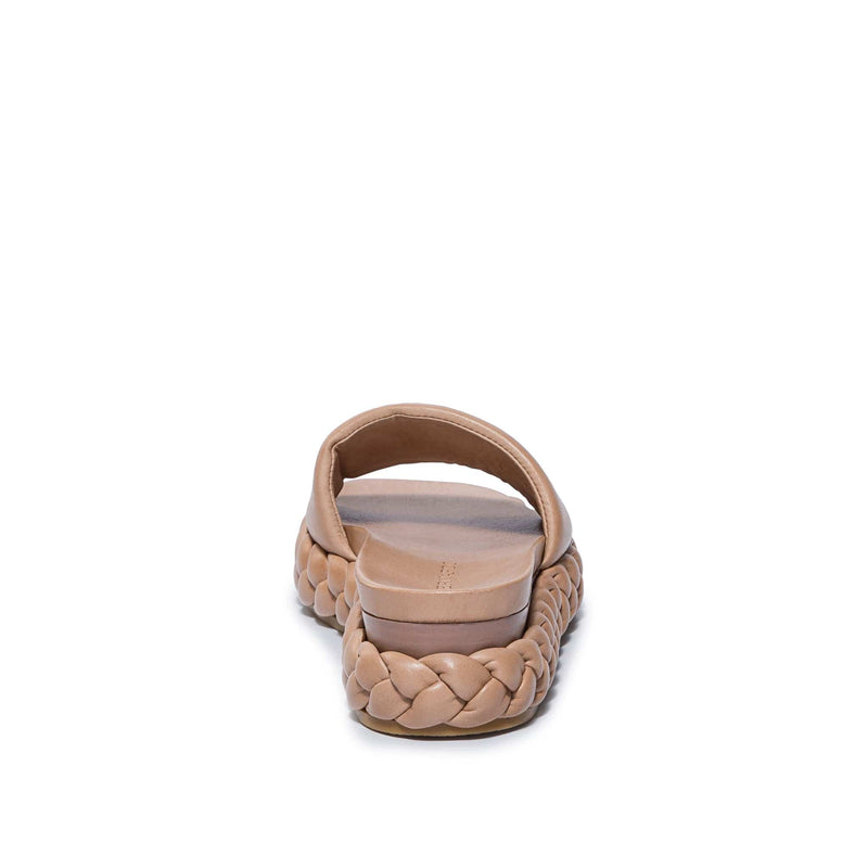 Sandálias Deslizantes Bernardo Charleston Braided Feminino Marrom | ZAH9359IK