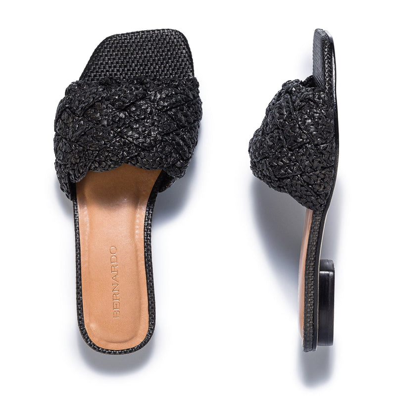 Sandálias Deslizantes Bernardo Pixie Feminino Pretas | DTM5423XR