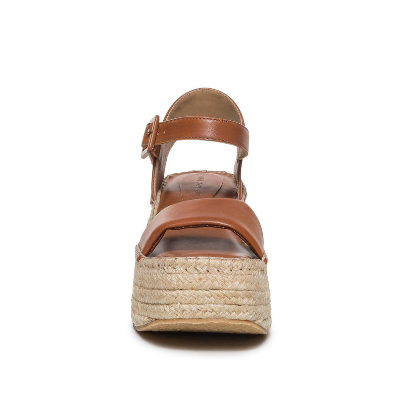 Sandálias Plataforma Bernardo Mallorca Espadrille Feminino Marrom Escuro | CIR8542PM