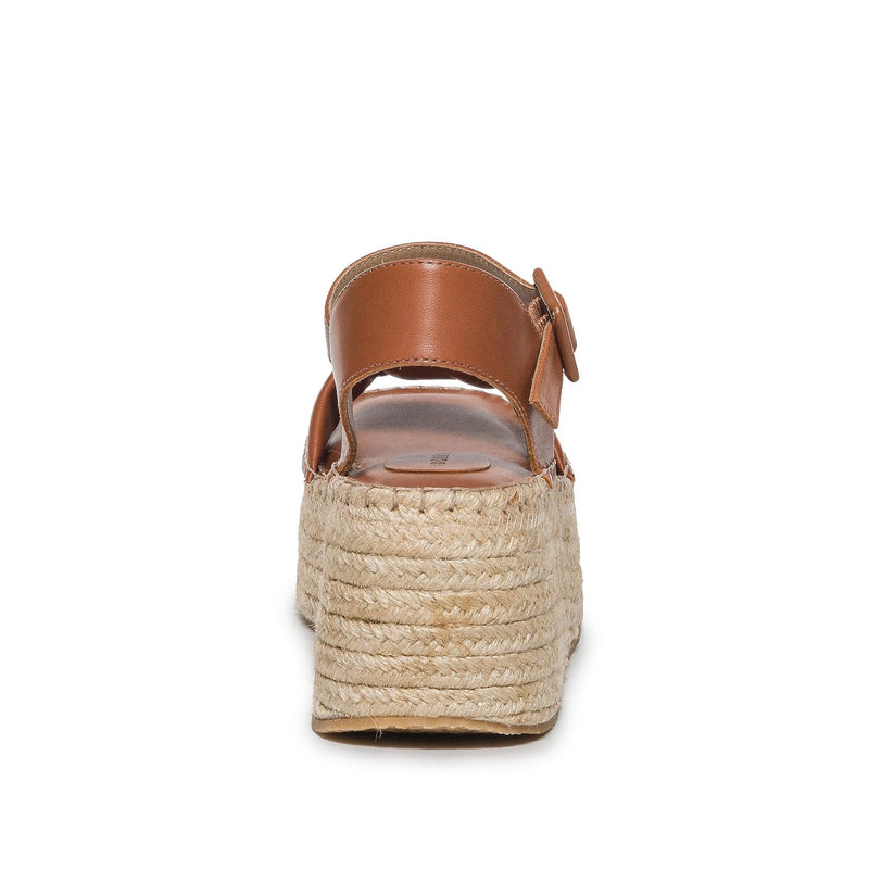 Sandálias Plataforma Bernardo Mallorca Espadrille Feminino Marrom Escuro | CIR8542PM