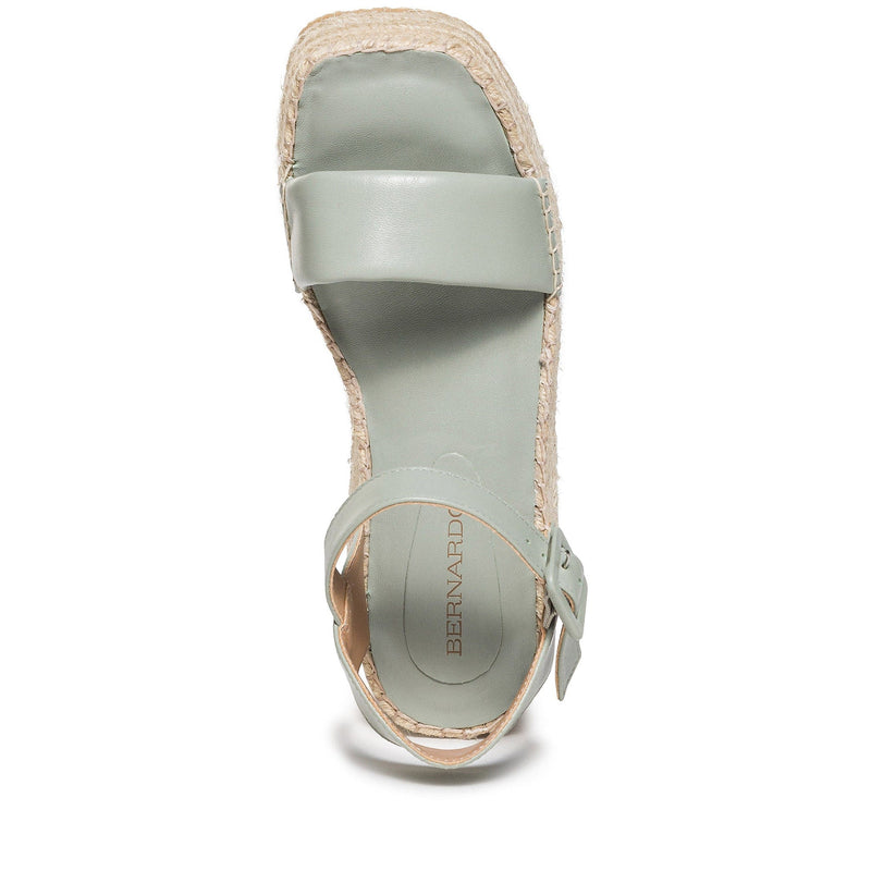 Sandálias Plataforma Bernardo Mallorca Espadrille Feminino Luz Verdes | ZVG9125NS