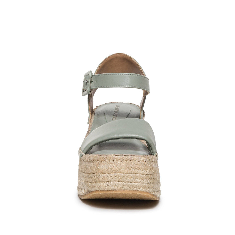 Sandálias Plataforma Bernardo Mallorca Espadrille Feminino Luz Verdes | ZVG9125NS