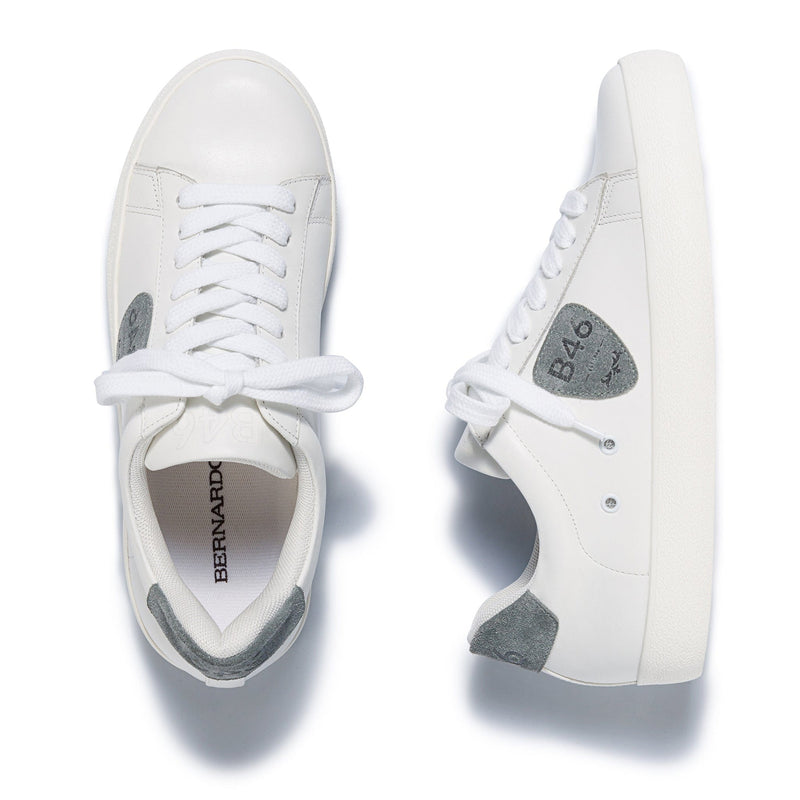Sapatilhas Bernardo Tatum Feminino Branco Azuis | JNA4097IO